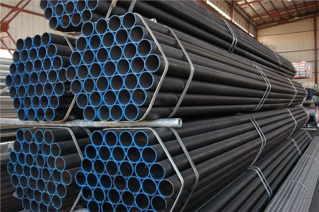 Hitam/Galvanized Finish ERW Carbon Steel Pipe ASTM/BS Standard