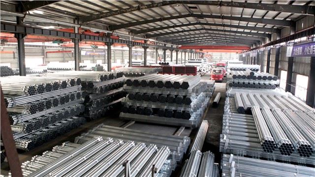 Galvanis Finish Round Steel Pipe Manufacturing di Tianjin City Merek Tianyingtai