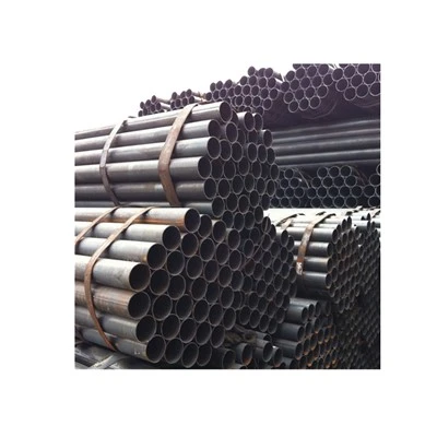 1.0-5.0mm Welded Erw Carbon Steel Pipe 19-355mm Ujung Polos